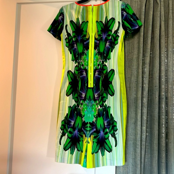 Elie Tahari floral print dress with back zipper - Picture 4 of 5